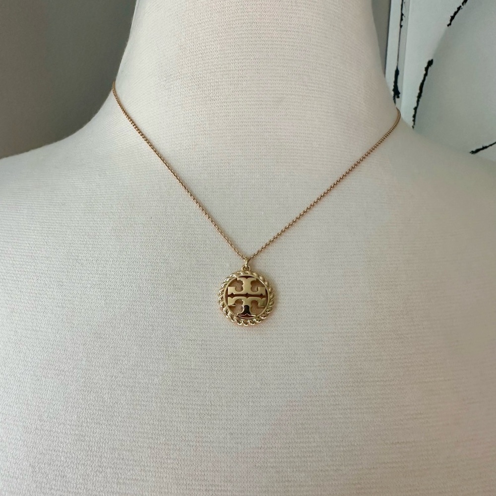 Tory Burch Gold Pendant Necklace